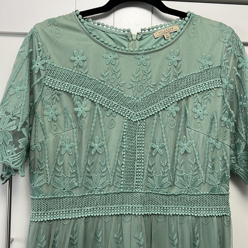 Polagram Embroidered Dress - Picture 3 of 10
